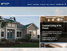 Tablet Screenshot of piccardhomes.com